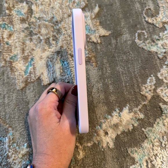 Lilac Apple Silicone iPhone 14 Pro Case - Picture 3 of 4